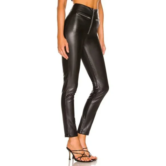 superdown Adonia Zipper Front Pant in Black - Picture 2 of 4